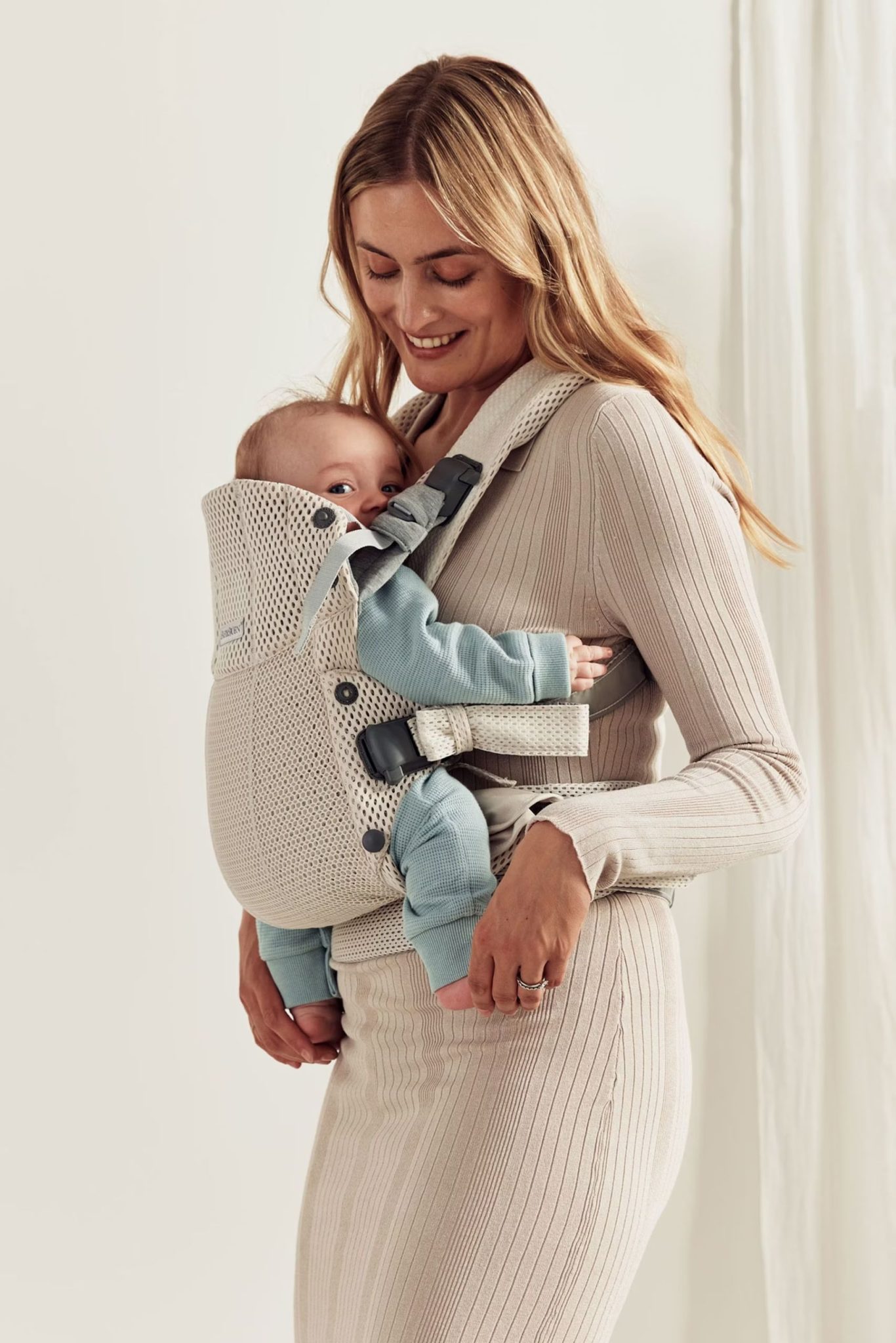 BabyBjörn Nosiljka Harmony – Cream, 3D Mesh - Image 8