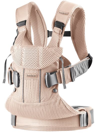 BabyBjörn Nosiljka za bebe One Air Pearly Pink, 3D Mesh