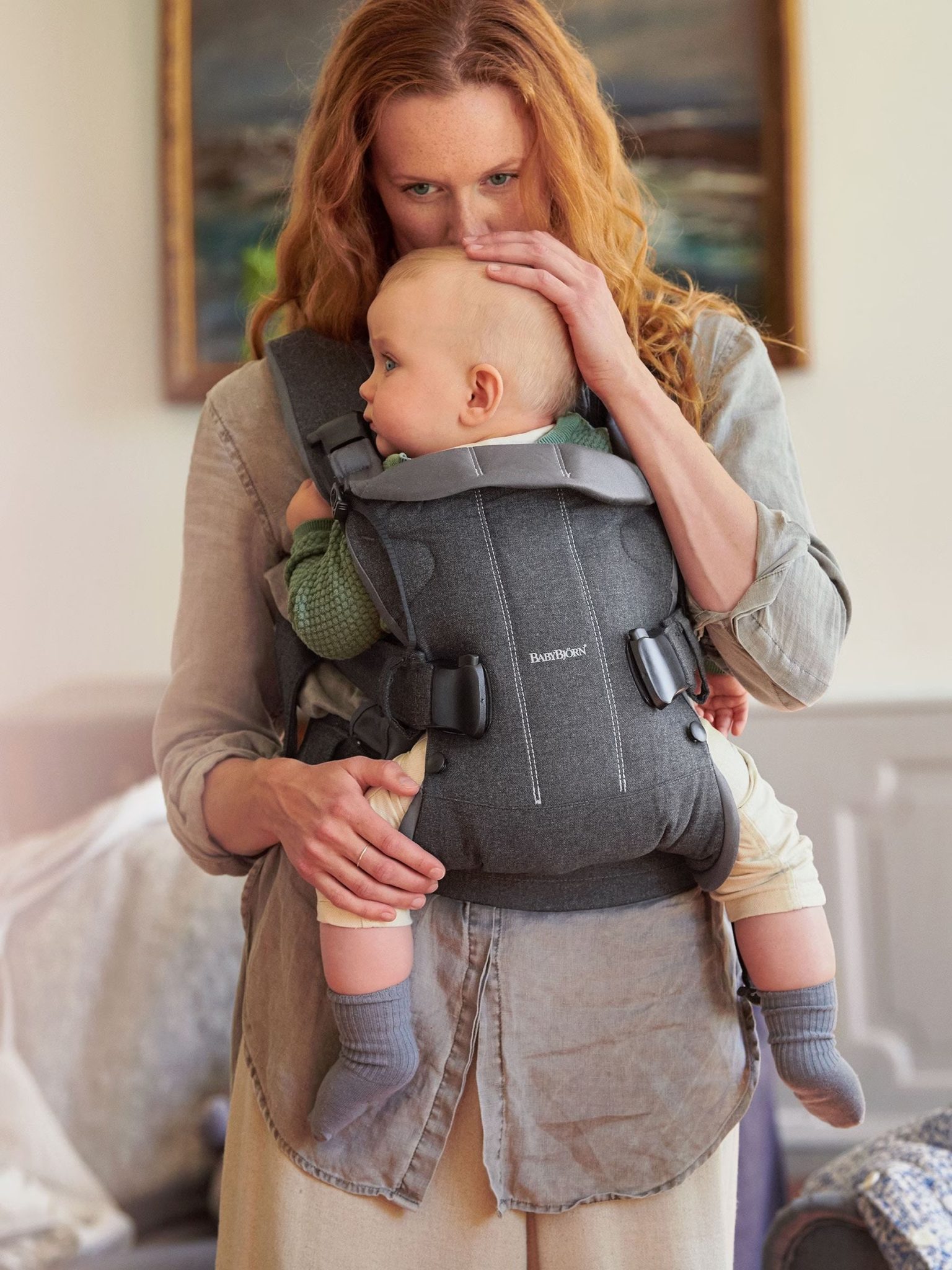 BabyBjörn Nosiljka One Denim/Dark Grey, Woven - Image 3