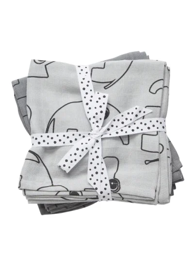 Done by Deer Komplet 2 pamučne pelene 70×70 Contour Grey