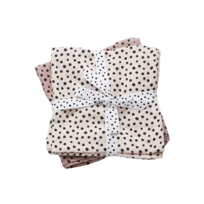 Done by Deer Komplet 2 pamučne pelene 70×70 Happy Dots Powder