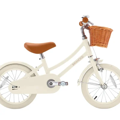 Banwood Classic Bicikl 14" Cream + Pletena korpica