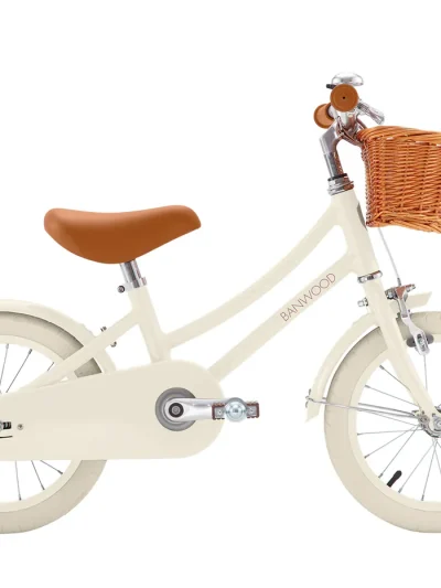 Banwood Classic Bicikl 14" Cream + Pletena korpica