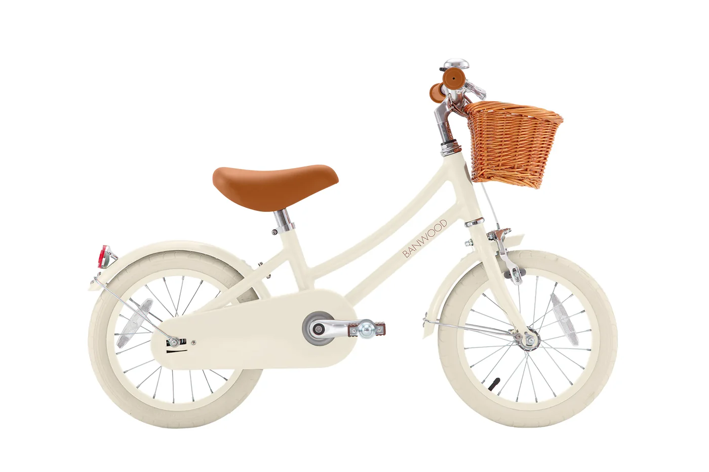 Banwood Classic Bicikl 14" Cream + Pletena korpica
