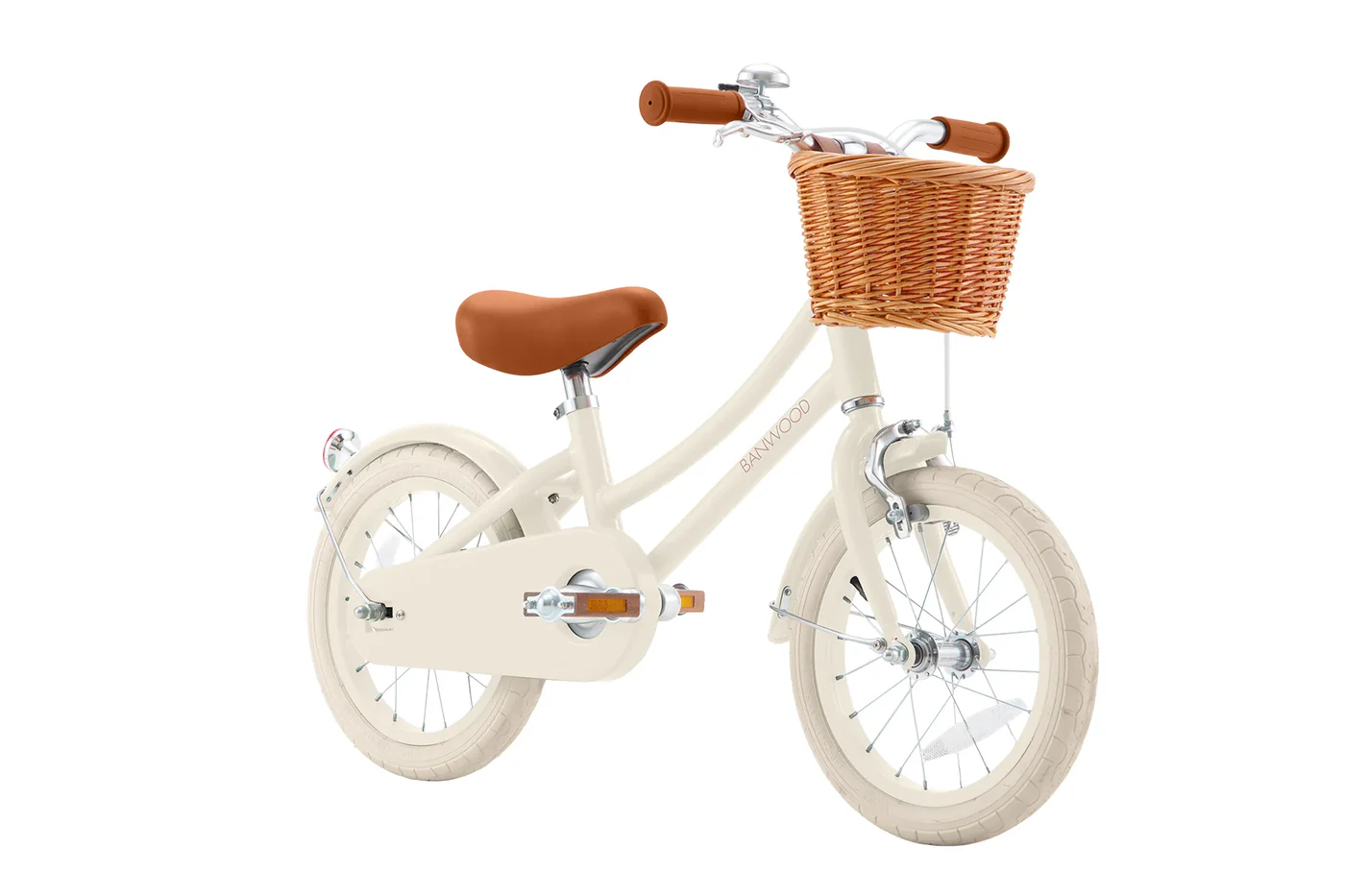 Banwood Classic Bicikl 14" Cream + Pletena korpica - Image 3