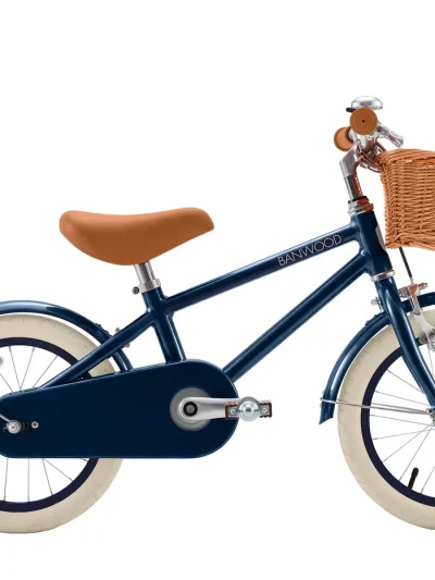 Banwood Classic Bicikl 14" Navy + Pletena korpica