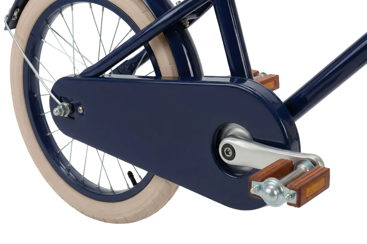 Banwood Classic Bicikl 16" Navy Blue + Pletena korpica - Image 4