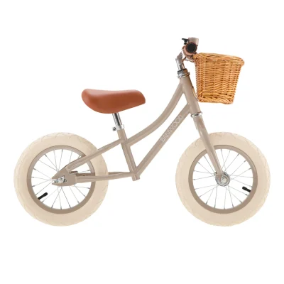 Banwood Balans Bicikl First Go Vintage Beige + Pletena korpica