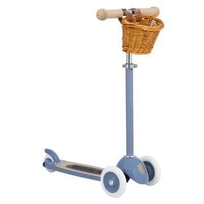 Banwood Romobil Trotinet Blue + Pletena korpica