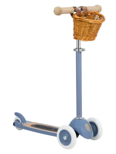 Banwood Romobil Trotinet Blue + Pletena korpica