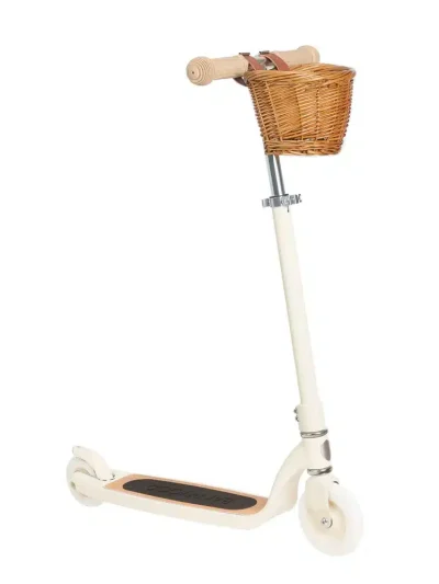 Banwood Maxi Romobil Trotinet Cream + Pletena korpica