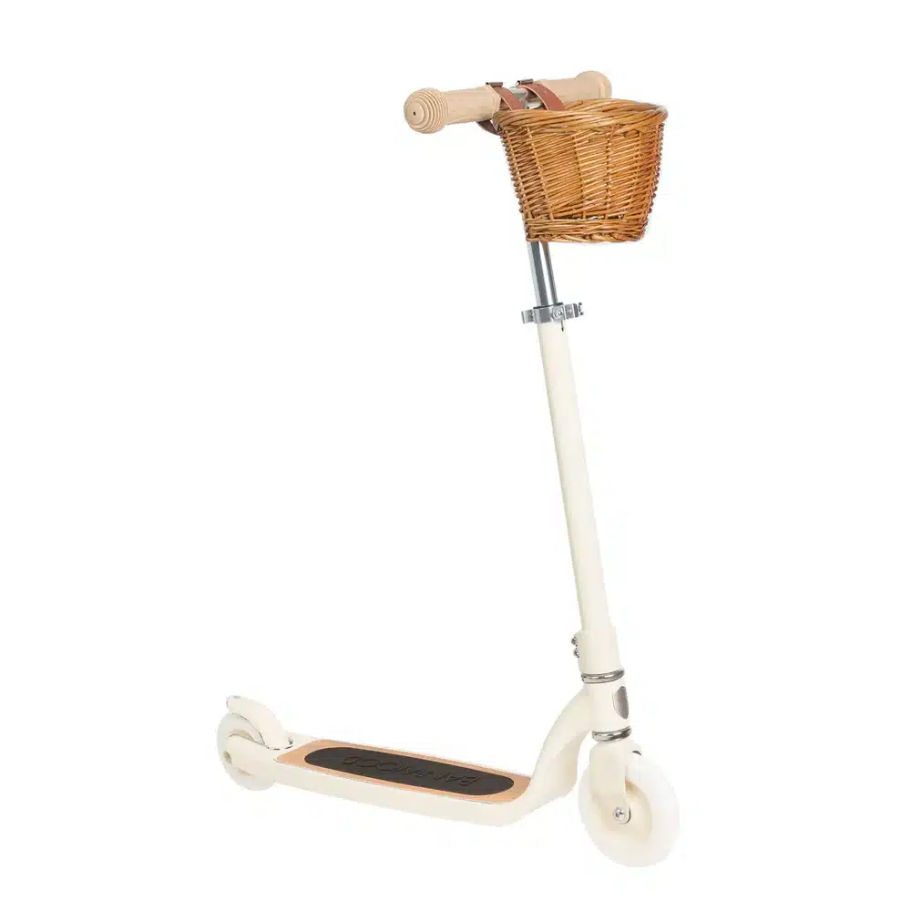 Banwood Maxi Romobil Trotinet Cream + Pletena korpica