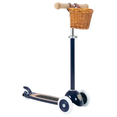Banwood Romobil Trotinet Navy + Pletena korpica