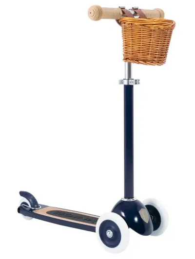 Banwood Romobil Trotinet Navy + Pletena korpica