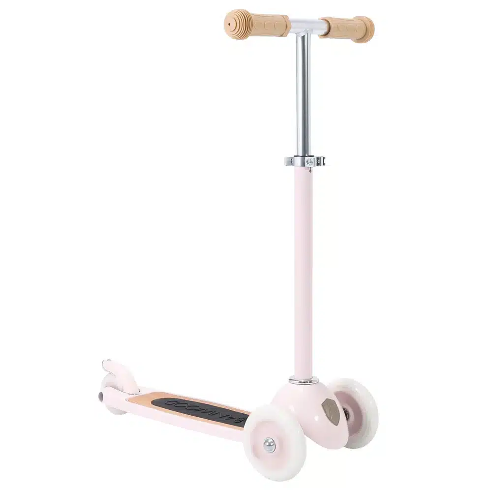 Banwood Romobil Trotinet Pink + Pletena korpica - Image 4