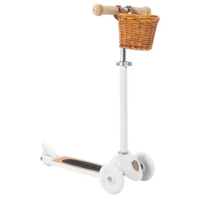 Banwood Romobil Trotinet White + Pletena korpica