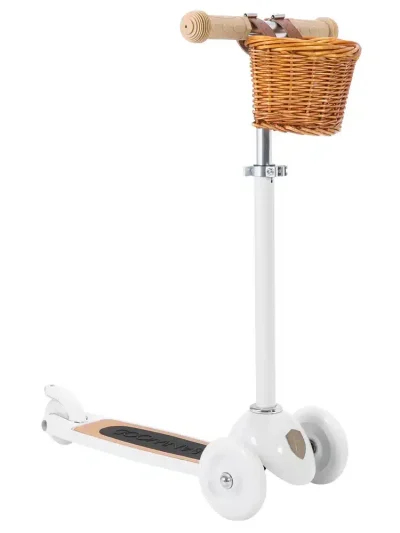 Banwood Romobil Trotinet White + Pletena korpica