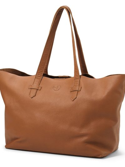 Elodie kožna torba za previjanje Chestnut Leather Platinum proizvod