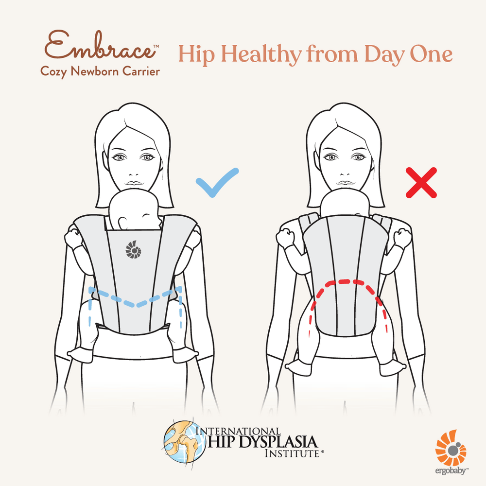 Ergobaby Embrace Soft Air Mesh nosiljka Soft Grey - Image 5
