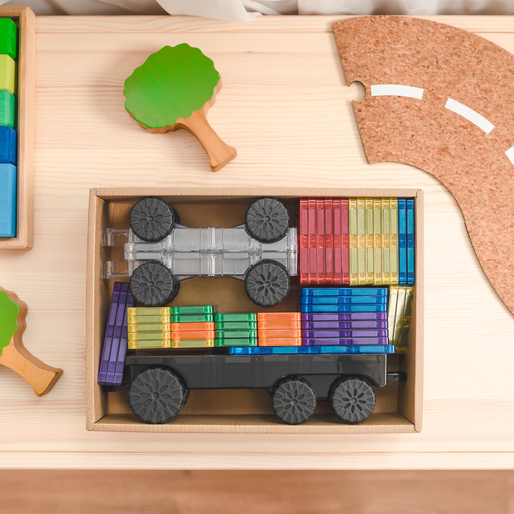 Connetix Tiles Rainbow Transport set (50 kom) - Image 7