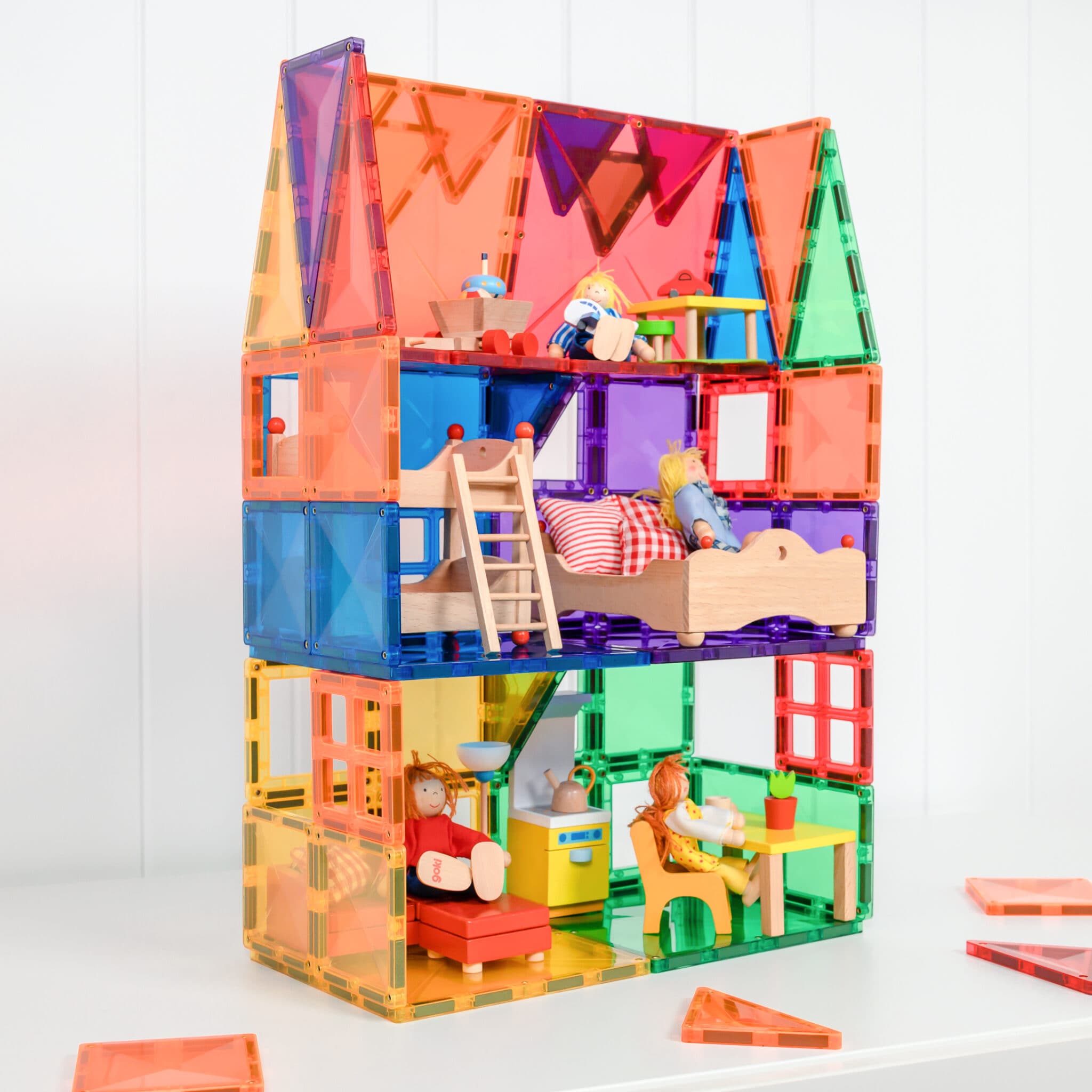 Connetix Tiles Rainbow Starter set (60 kom) - Image 5