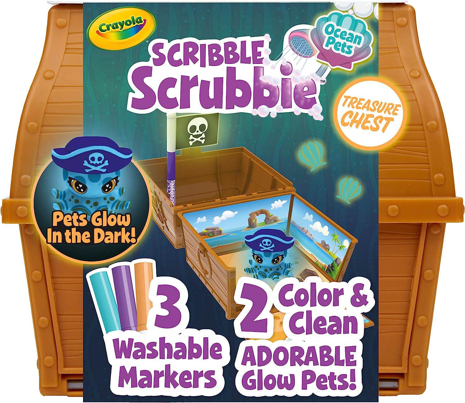 Crayola Scribble Scrubbie Pets Glow Treasure kreativni set