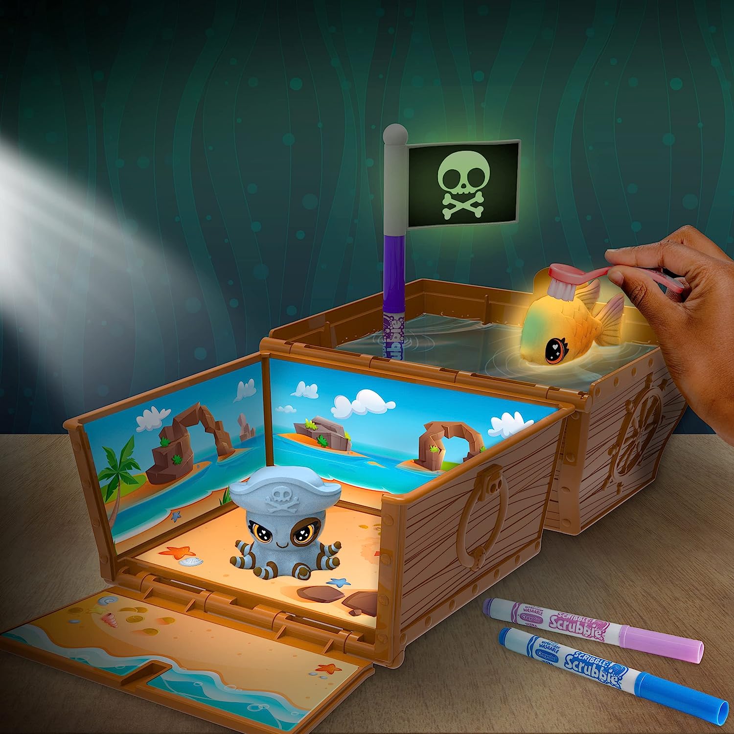 Crayola Scribble Scrubbie Pets Glow Treasure kreativni set - Image 3