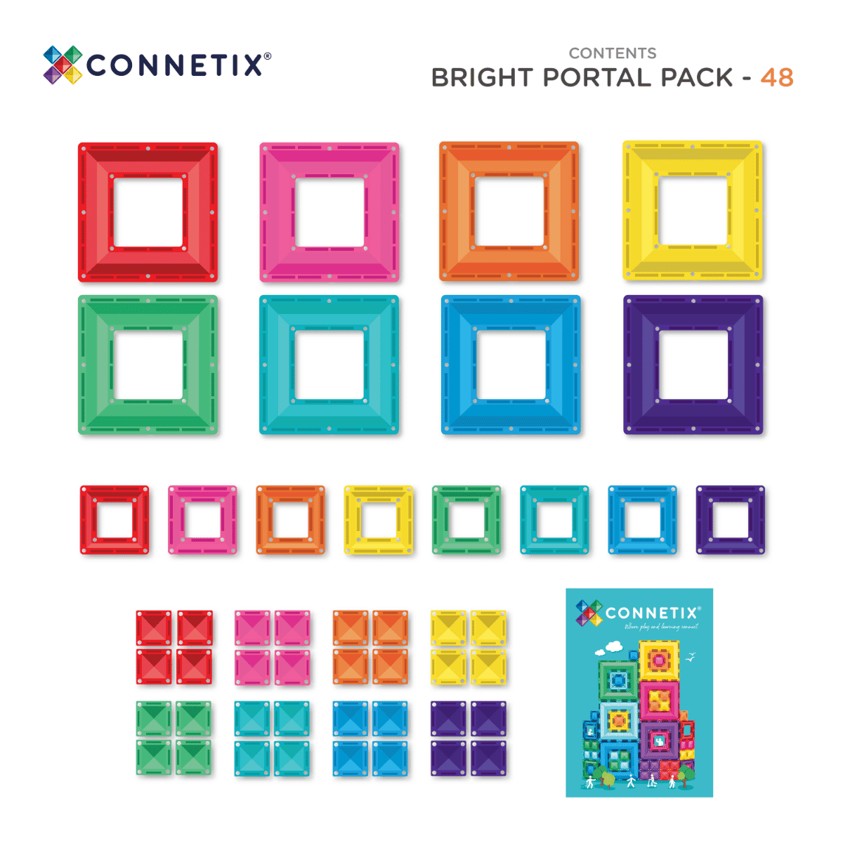 Connetix Tiles Bright Portal set (48 kom) - Image 9
