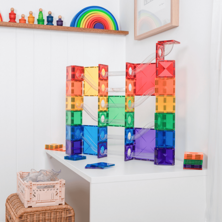 Connetix Tiles Rainbow Super Ball Run set (134 kom) Limitirano izdanje - Image 2