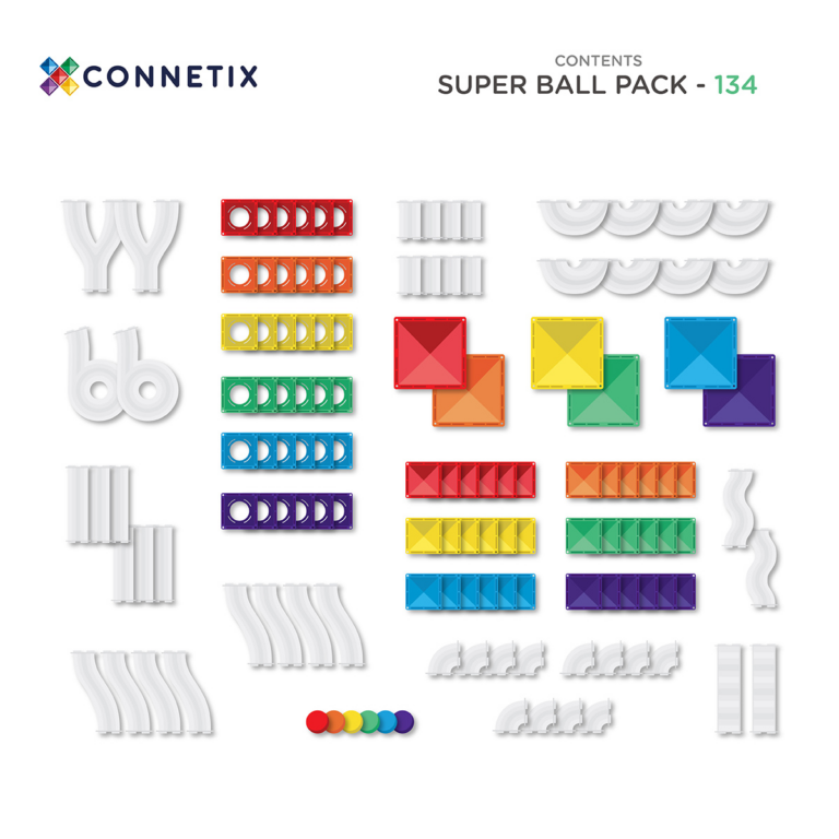 Connetix Tiles Rainbow Super Ball Run set (134 kom) Limitirano izdanje - Image 5