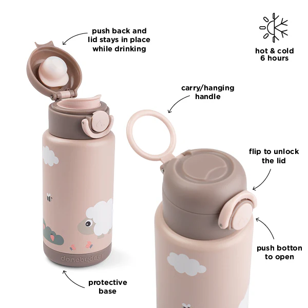 Done by Deer Termos boca 340ml Tiny Farm Powder - Image 5