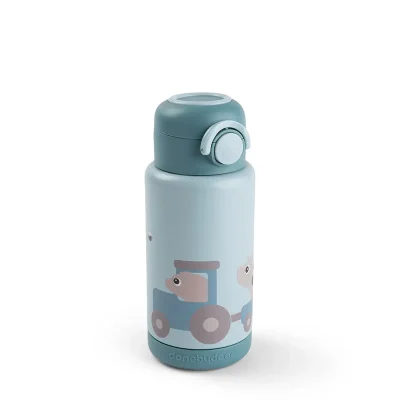 Done by Deer Termos boca 340ml Tiny Farm Blue
