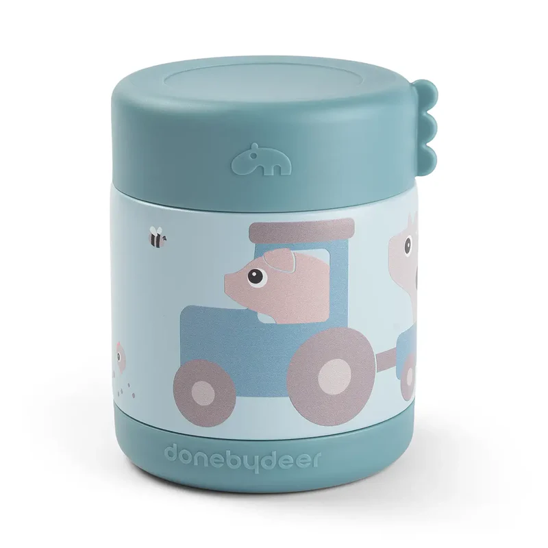Done by Deer Termo posuda za hranu Tiny farm Blue (300ml)