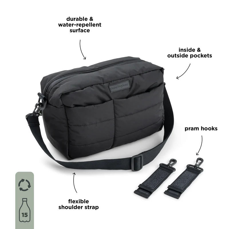 Done by Deer torba za kolica Quilted changing bag Black - Image 4