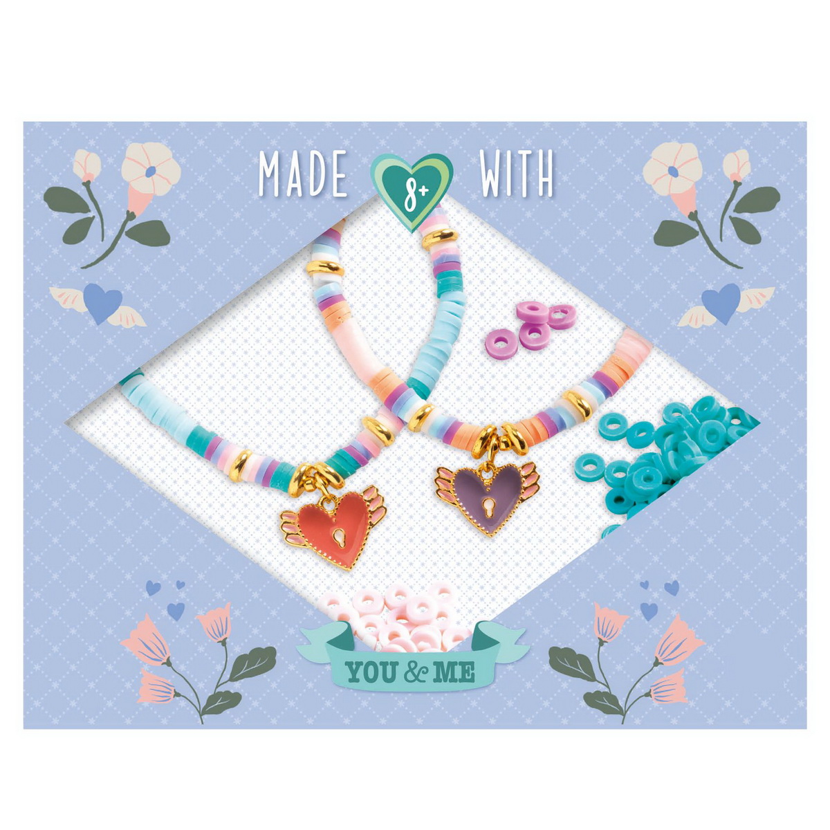 Djeco set za izradu nakita - Narukvice Heart Heishi