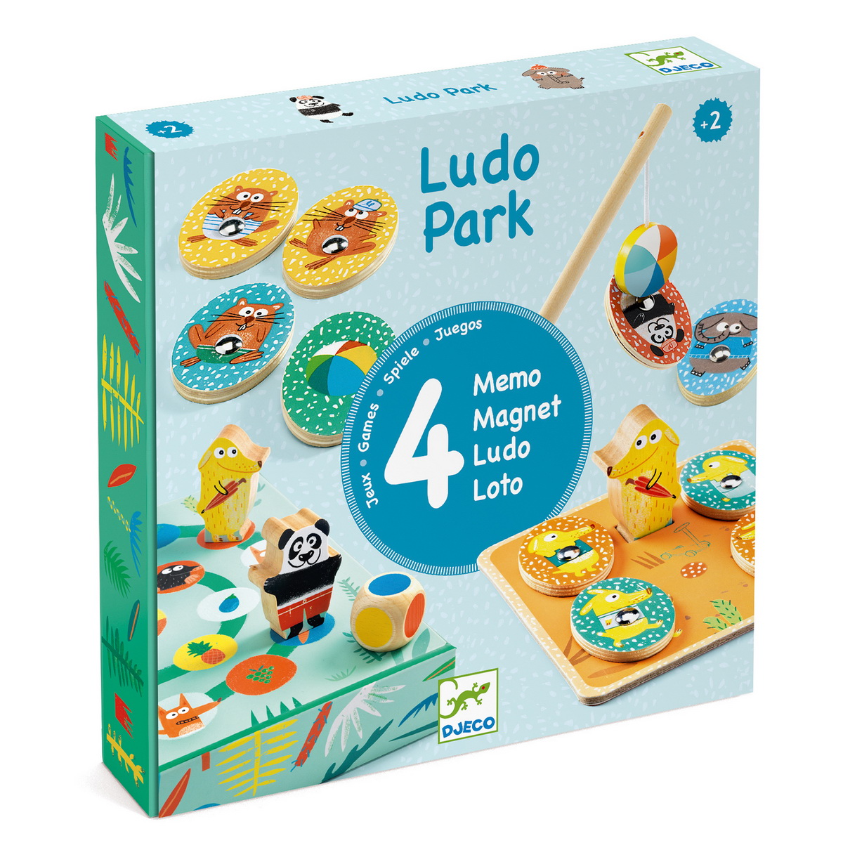 Djeco Društvena igra - LudoPark 4 igre – 2+godine