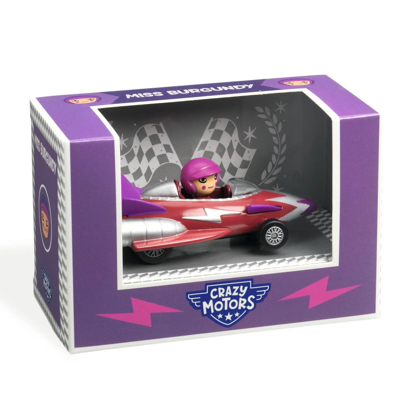 Djeco autić CRAZY MOTORS Miss Burgundy - Image 2