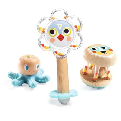 Djeco baby set Prve igračke Zvečkice i glodalica