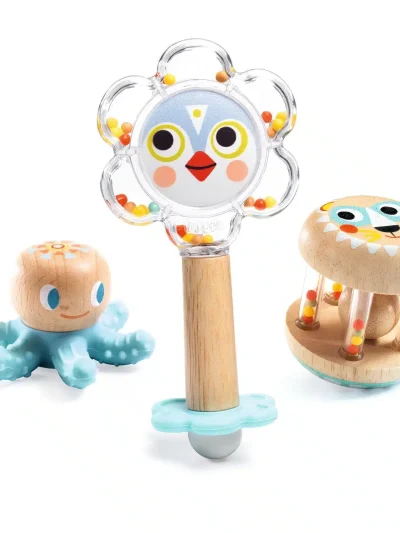 Djeco baby set Prve igračke Zvečkice i glodalica