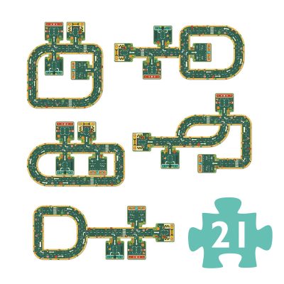 Djeco Velike Puzzle - Cesta 21 kom - 3+ godine