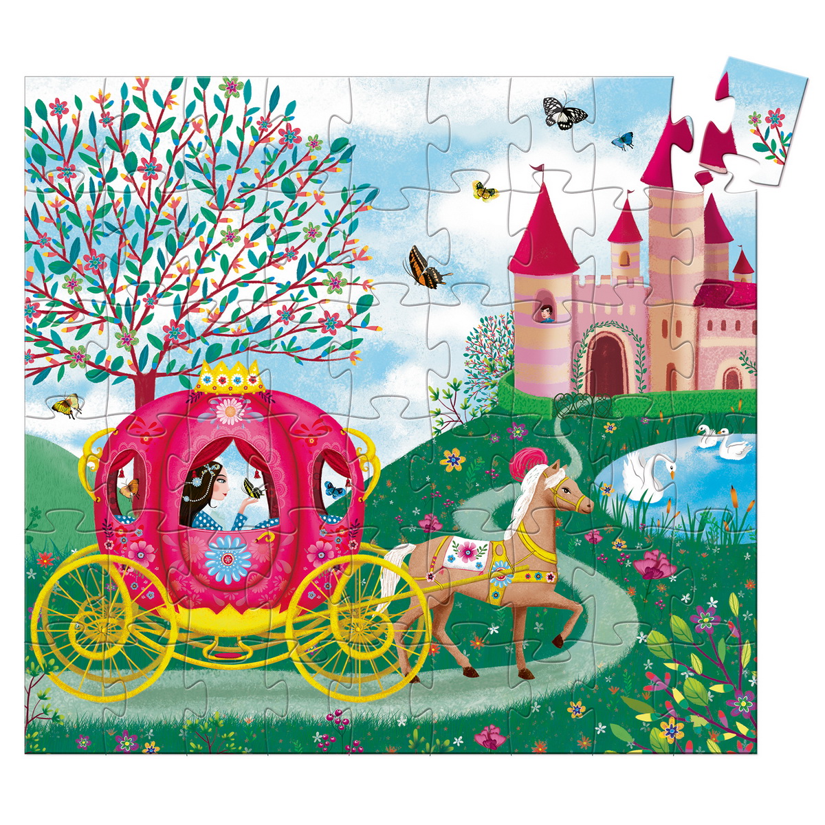 Djeco Puzzle - Princeza i kočija 54 kom - Image 2