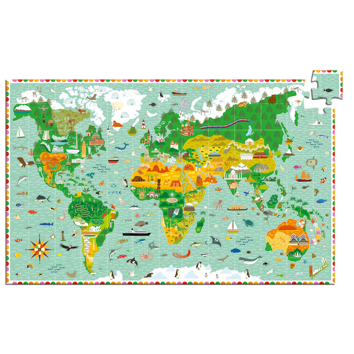 Djeco Edukativne puzzle - Put oko svijeta 200 kom - Image 6