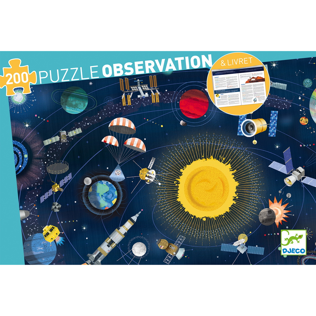 Djeco Edukativne puzzle - Svemir iz 200 dijelova - Image 5