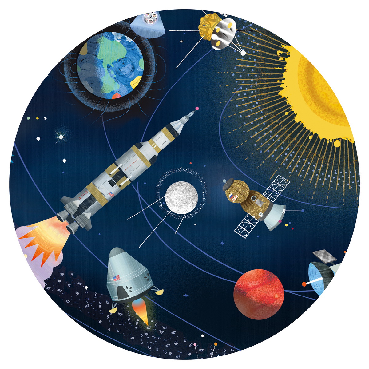 Djeco Edukativne puzzle - Svemir iz 200 dijelova - Image 4