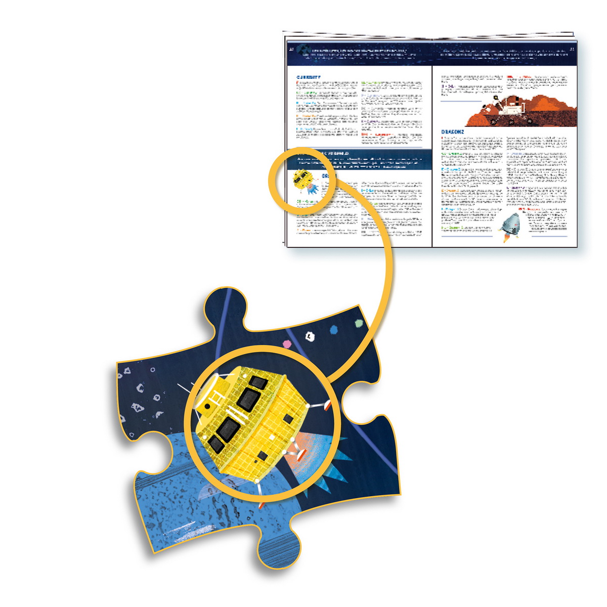 Djeco Edukativne puzzle - Svemir iz 200 dijelova - Image 2
