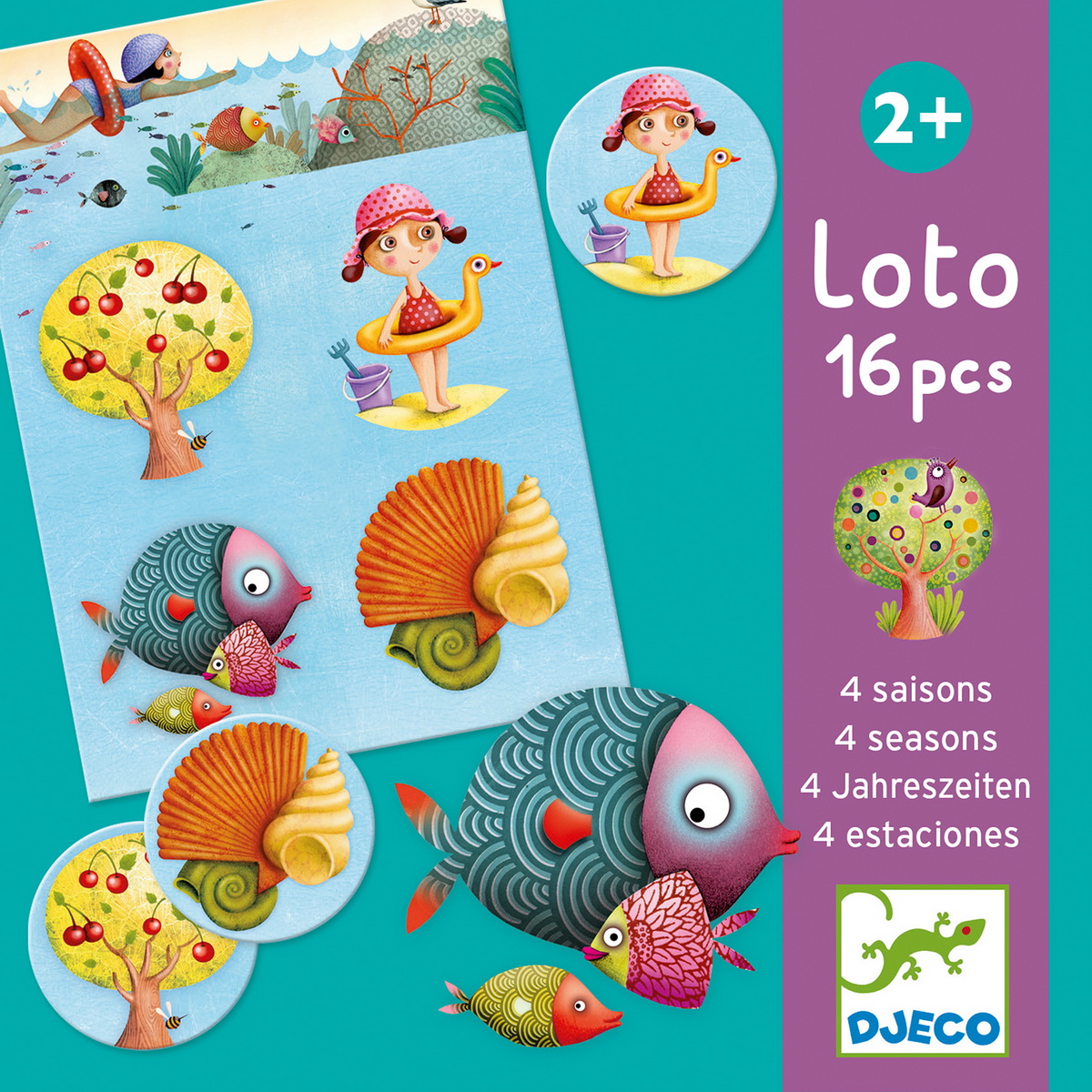 Djeco društvena igra Loto - 4 godišnja doba - Image 3