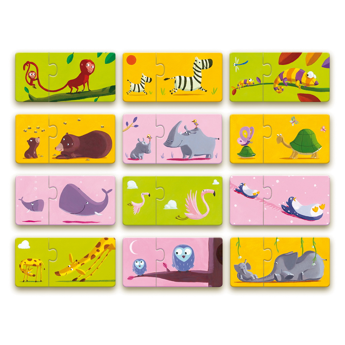 Djeco Puzzle duo Mama i beba - uzrast 2+ godine - Image 2