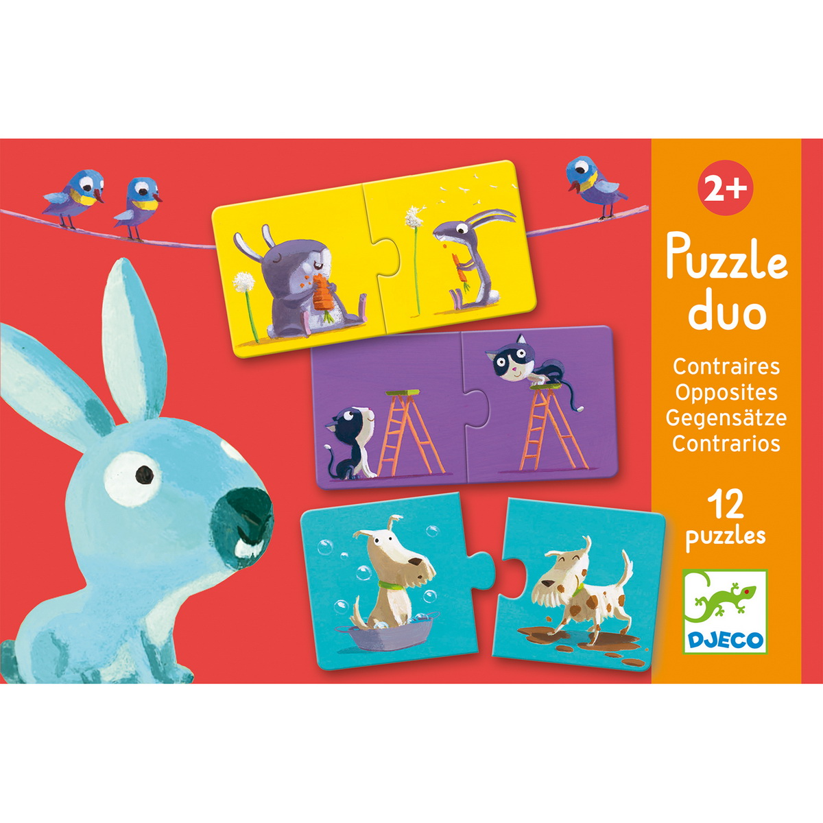 Djeco Puzzle duo Učimo suprotnosti uzrast 2+ godine - Image 3