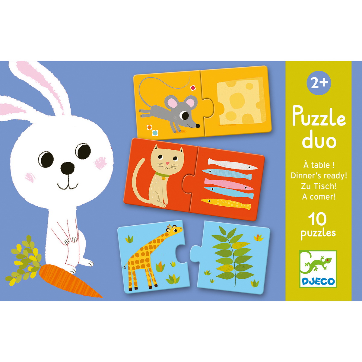 Djeco Puzzle duo Šta životinje jedu - uzrast 2+godine - Image 4