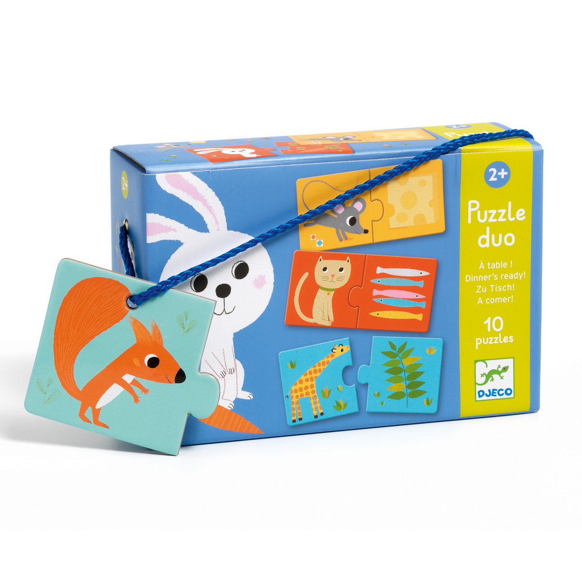 Djeco Puzzle duo Šta životinje jedu - uzrast 2+godine - Image 3